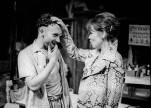 Antony Sher and Estelle Kohler in an RSC production of Hello and Goodbye, directed by Janice Honeyman, Almeida Theatre, 1988