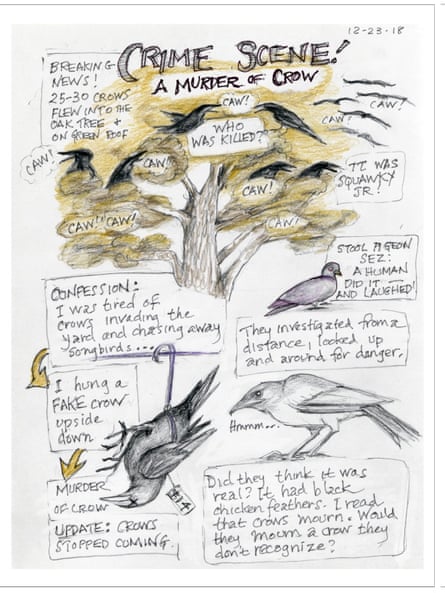 Amy Tan’s picture of a murder of crows.
