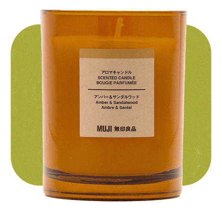 Muji Amber and Sandalwood 1 Wick Candle