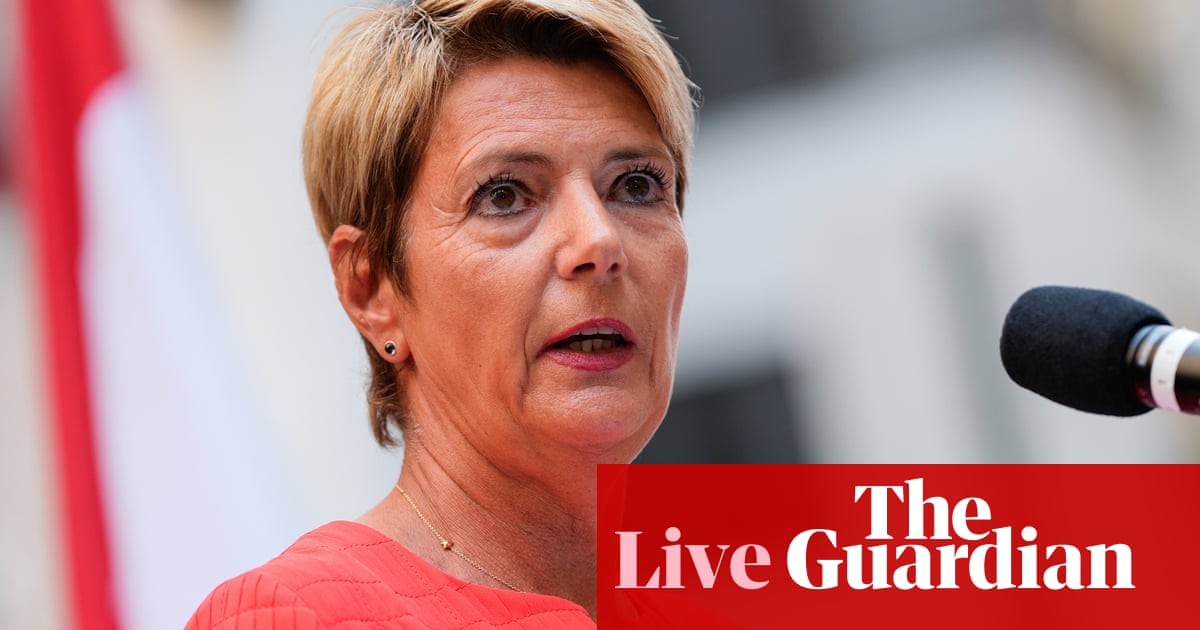 Swiss leader says Trump administration foresees privileged' talks with 15 countries on US tariffs US politics live