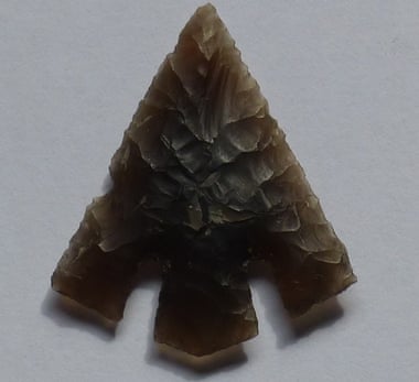 Tanged arrow head discovered at the site.