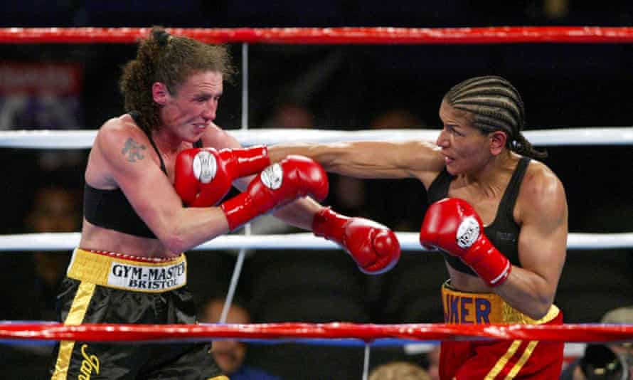 Jane Koch during her 2003 defeat on points by Lucia Riker in Los Angeles