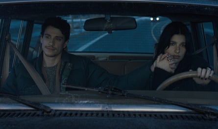 Adam DiMarco and Camila Morrone in Something Very Bad Is Going to Happen.