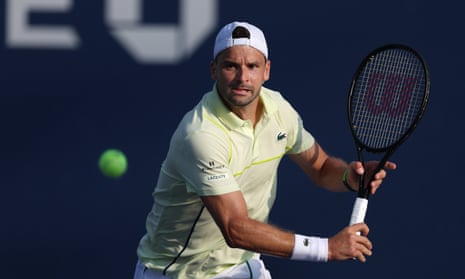 dimitrov in baseball hat on backwards