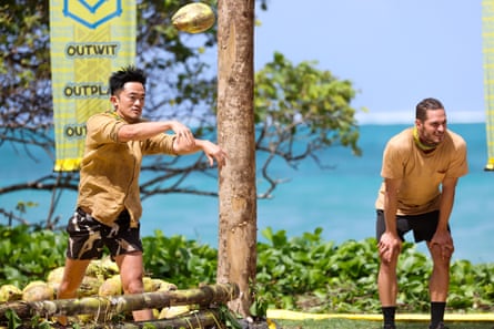 Benjamin Law competing on Survivor.