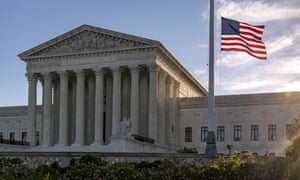 The flag flies at half-staff at the supreme court.