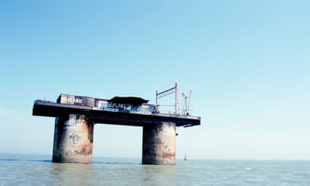 Sealand, on concrete legs in the sea