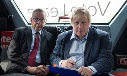 Michael Gove and Boris Johnson during the referendum campaign in 2016.