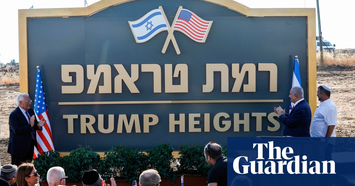 Minefields and ruins: Israeli settlement called Trump built on conquered land