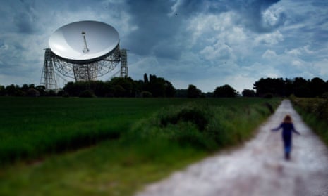The radio telescope at the University of Manchester.