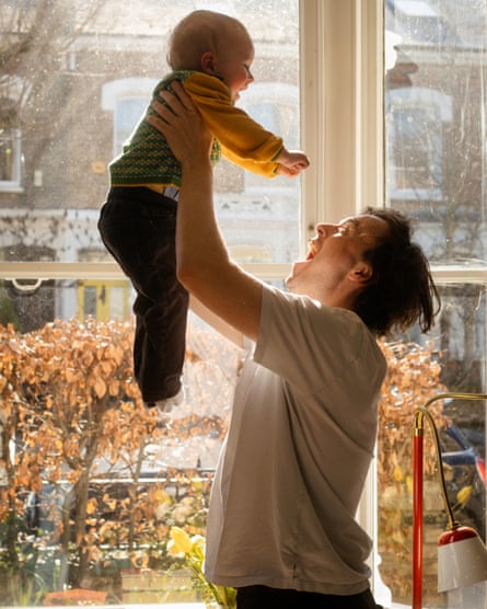 Archie Bland with his son Max, shot in Feb 2025