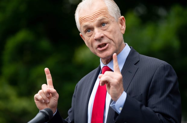 Trump’s top trade adviser, Peter Navarro, has attacked the FDA in wild terms for its reversal on hydroxychloroquine.