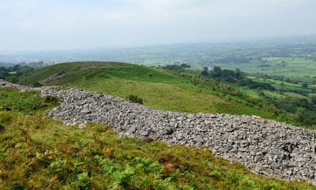 The city walls of Garn Goch.