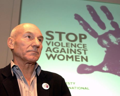 Stewart speaking in Amnesty International’s Stop Violence Against Women campaign in 2004