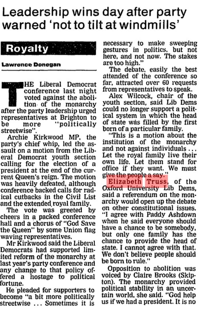 Report from Lib Dem conference in 1994
