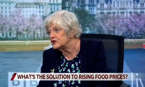 Ann Widdecombe: don't have cheese sandwiches if you can't afford them – video