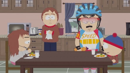 Randy Marsh is unhappy about the proliferation of e-bikes in South Park, ahem, America.