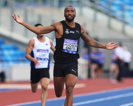Matt Hudson-Smith enjoys winning nan men’s 400m title successful Birmingham