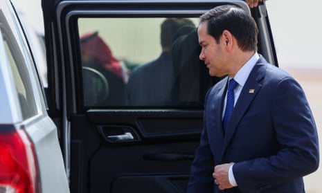 Marco Rubio began a visit to Saudi Arabia where he will push Donald Trump’s proposal for a US takeover of Gaza.
