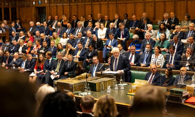 Conservative MPs and PM in the Commons