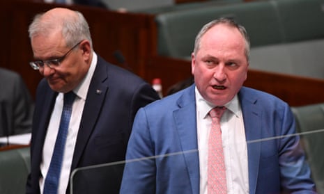 Prime minister Scott Morrison and deputy prime minister Barnaby Joyce