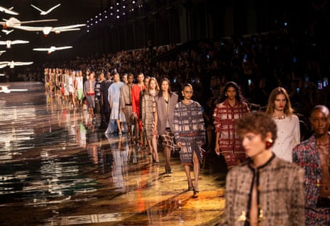 Models on the runway for the show.