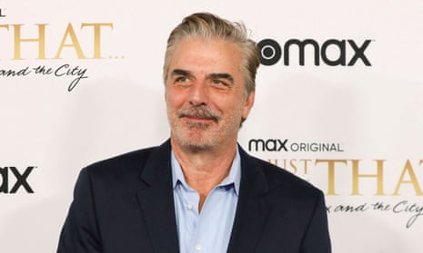 Chris Noth poses on the red carpet during the premier of the Sex and the City sequel And Just Like That.