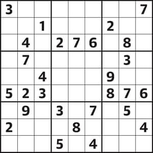 sudoku 4067 medium life and style the guardian