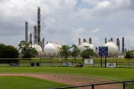 The Total Energies Port Arthur works adjacent to a small convention shot field.