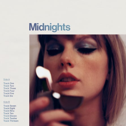 La couverture de Midnights de Taylor Swift, qui devrait devenir l'un des albums les plus vendus de 2022.
