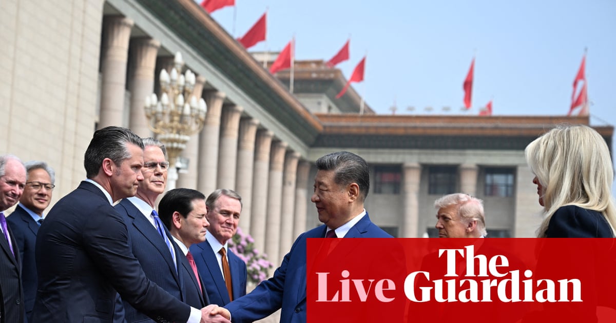 Donald Trump arrives for summit talks in Beijing