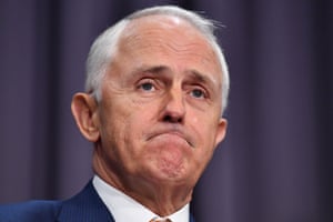 Malcolm Turnbull at a press conference at Parliament House