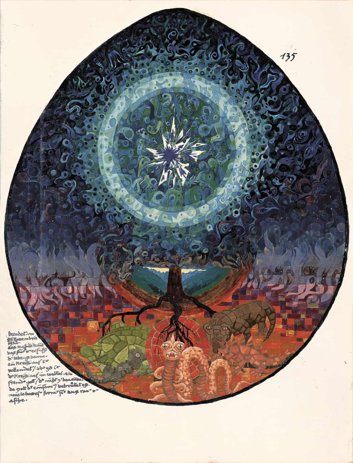 The Tree of Life (1922) by CG Jung. Photograph: Courtesy the Carl Jung Foundation/WW Norton & Co