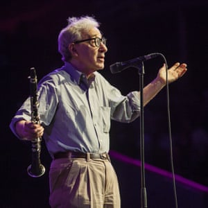 Woody Allen and his clarinet at the Royal Albert Hall