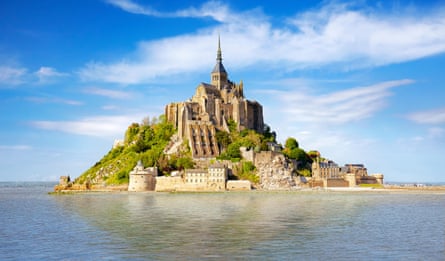 The abbey-topped island of Mont Saint-Michel