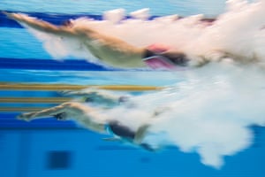 El australiano Ricky Betar compite en las eliminatorias de los 200 metros estilo libre S14 de los hombres durante el Campeonato Mundial de Para-Natación Londres 2019 en el Centro Acuático de Londres.