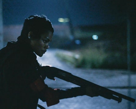 Teyana Taylor as Perfida in Paul Thomas Anderson’s Oscar-winning One Battle After Another.