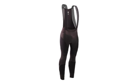 Black VAN RYSEL RCR Sport Winter Cycling Tights with straps