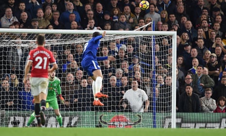 Alvaro Morata heads Chelsea’s winner past David de Gea