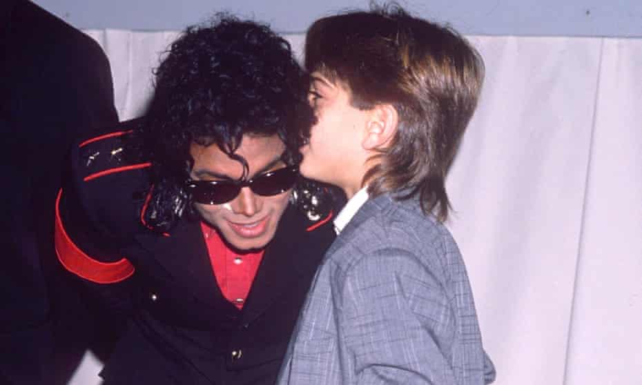 Michael Jackson and James Safechuck in London, 1988.