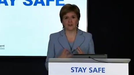 Sturgeon admits link between Euro fans travelling and rise in Covid cases – video