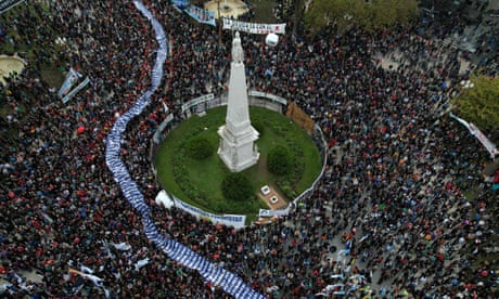 ‘Justification of dictatorship’: outcry as Milei rewrites Argentina’s history