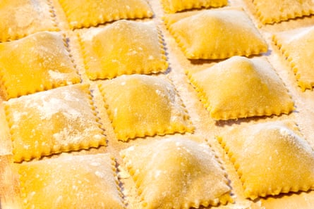 Fresh agnolotti.