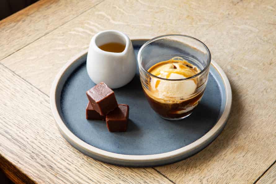 Affogato – ‘one of my very favourite desserts’ – at the Compasses Inn, Kent.
