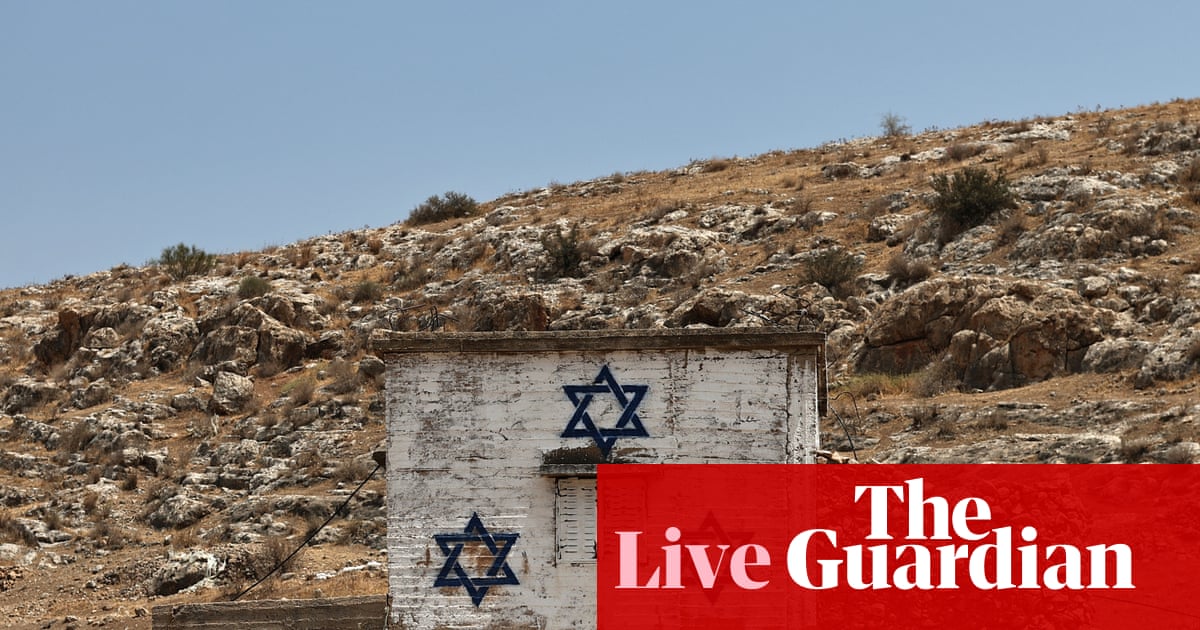 Ban on goods from occupied West Bank would help protect two-state solution, says Emily Thornberry – UK politics live