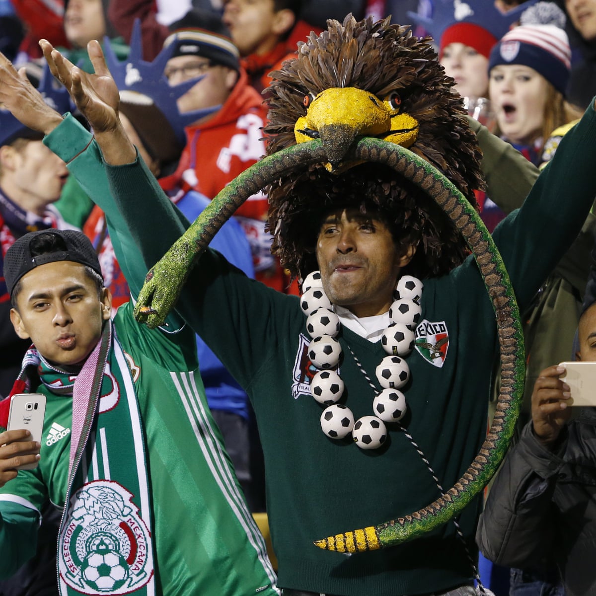 Usa And Mexico Soccer Fans Get On Just Fine Usa And Mexico Soccer Fans Get On Just Fine