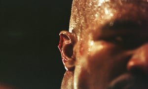 A close-up of the ear.