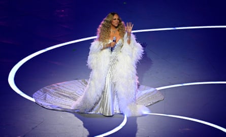 Mariah Carey performs during the opening ceremony