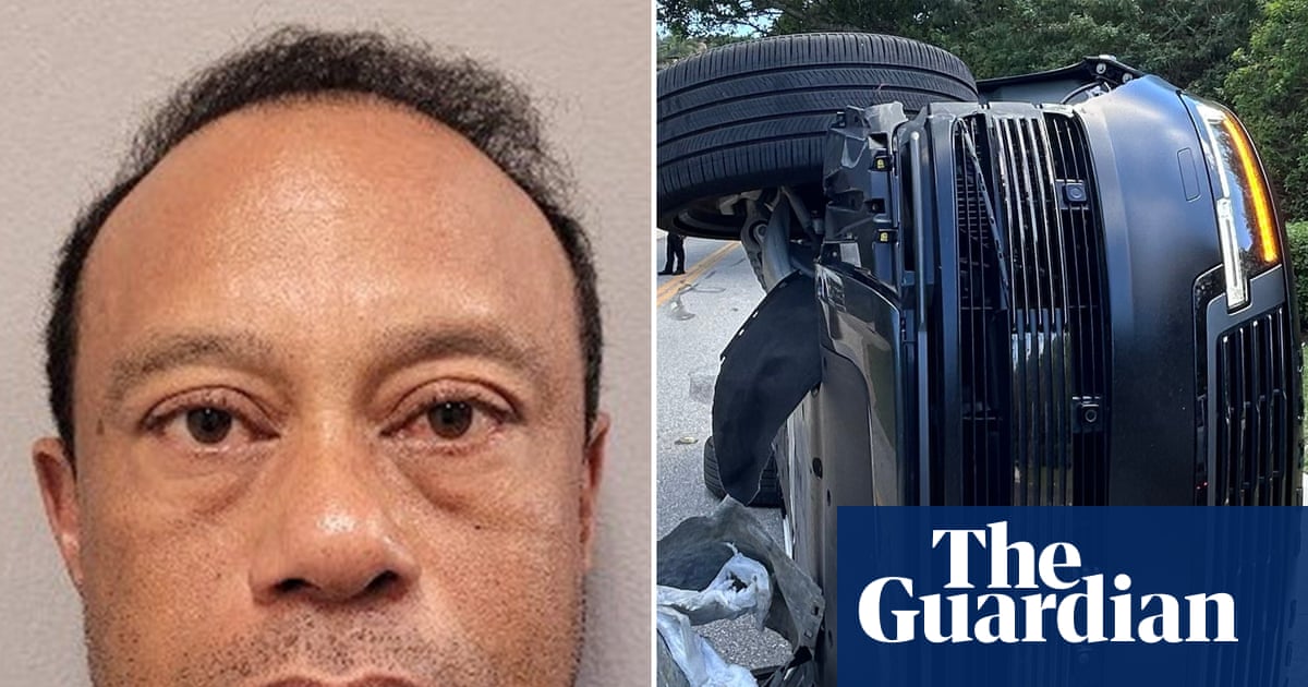 Tiger Woods released on bail hours after arrest at crash scene on suspicion of DUI