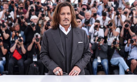 Johnny Depp at the photocall for Jeanne du Barry at the Cannes film festival.
